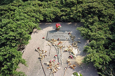 Empty tomb of Rosa Luxemburg